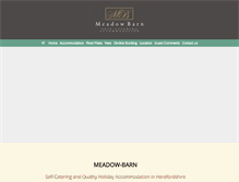 Tablet Screenshot of meadow-barn.com